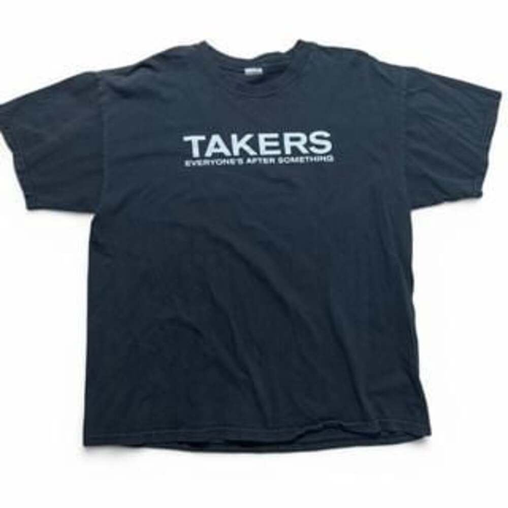 Vintage 2010 Takers Movie Promo T-Shirt Black Y2K